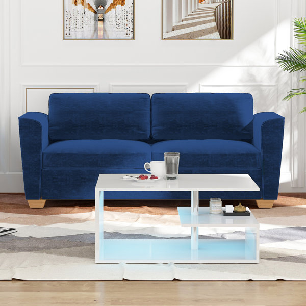 Latitude Run® Lakedra 70.8" Velvet Square Arm Sleeper Sofa Bed with